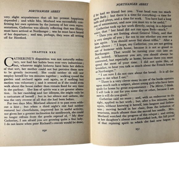 Northanger Abbey By Jane Austen 1949 Second Edition Nicholas Vane HCDJ Vintage - Picture 16 of 16